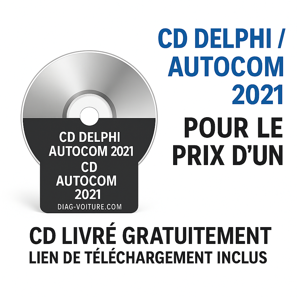 Pack CD Delphi 2025 et Autocom 2025 envoyés gratuitement depuis la France, avec lien de téléchargement inclus et mises à jour gratuites à vie.